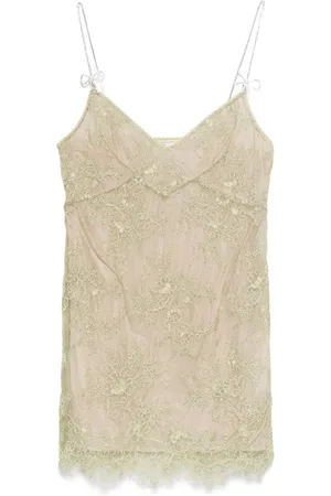 BLUMARINE Corded-lace mini dress