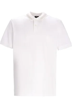 HUGO BOSS Striped-collar polo shirt