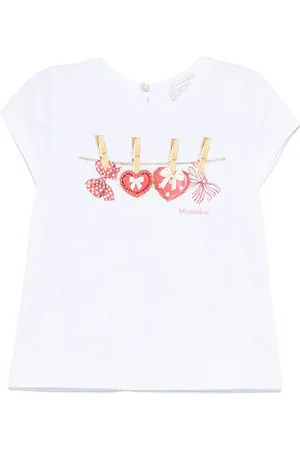 MONNALISA Bow-print T-shirt
