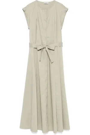 PESERICO SIGN Belted shirt dress