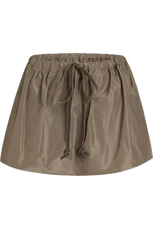 Patou Puffy faille mini skirt