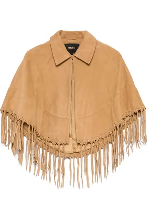 Maje Fringed cape
