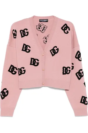 Dolce & Gabbana Jacquard-logo cropped cardigan