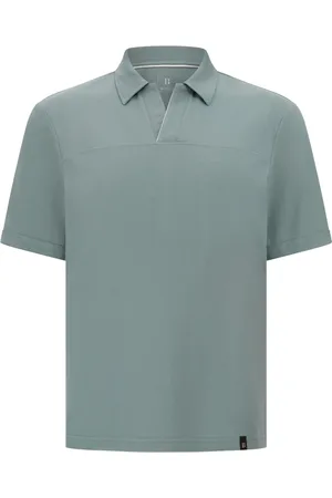Boggi Milano Piqu??-weave polo shirt
