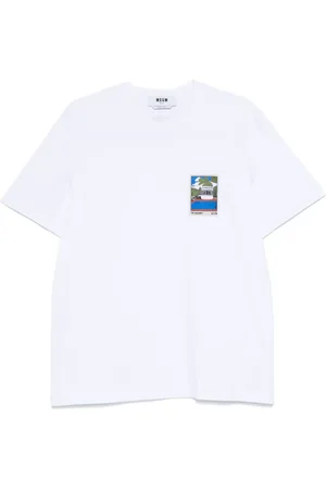 Msgm Patch-detail T-shirt