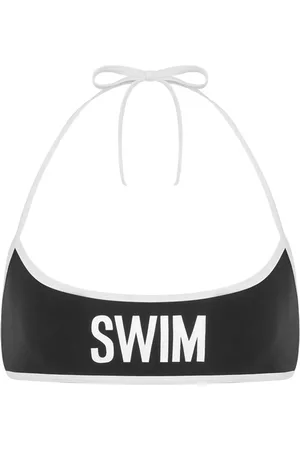 Moschino Text-print bikini top