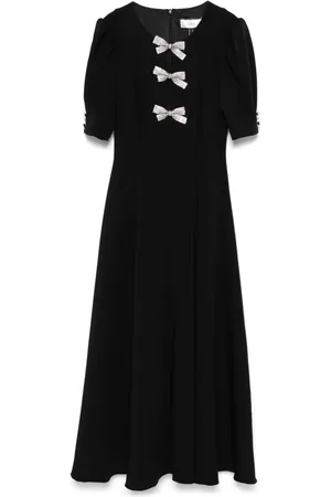 NISSA Bow-appliqu?? maxi dress