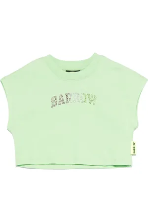 BARROW Logo-embellished cropped t-shirt