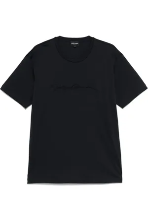 Giorgio Armani Logo embroidered T-shirt