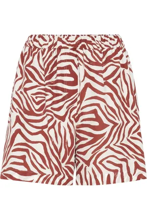Brunello Cucinelli Printed poplin shorts