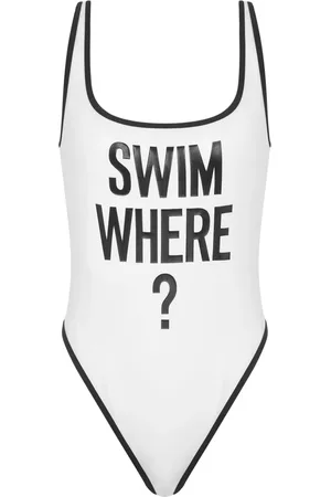 Moschino Slogan-print swimsuit