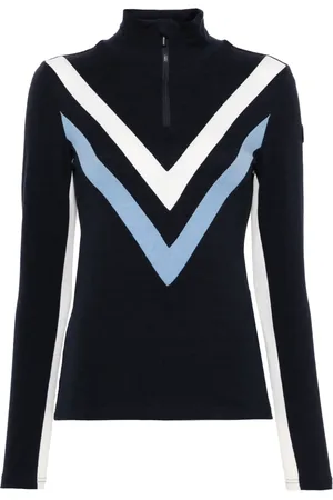 We Norwegians Voss Chevron zip-up sweater