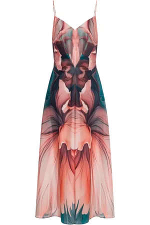 Alberta Ferretti Floral-print midi dress