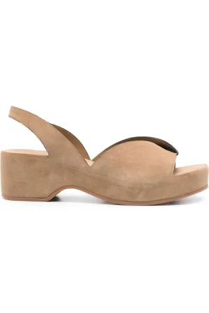 ROBERTO DEL CARLO 50mm suede slingback sandals