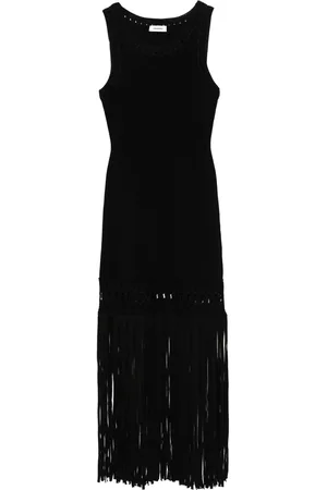Sandro Fringed knit dress