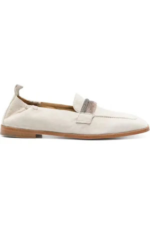 ELEVENTY Crystal-embellished loafers
