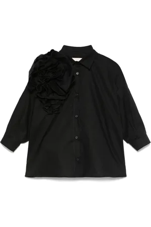 DOUUOD KIDS Floral-appliqu?? shirt