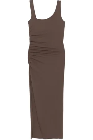 Patrizia Pepe Ruched-detail midi dress