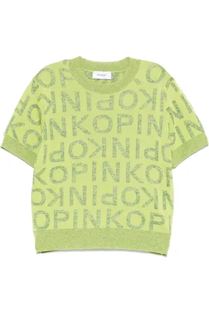 Pinko Intarsia-logo T-shirt