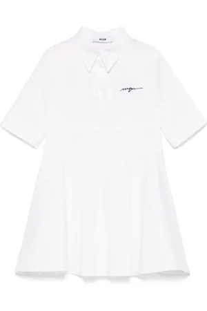 Msgm Logo-embroidered dress