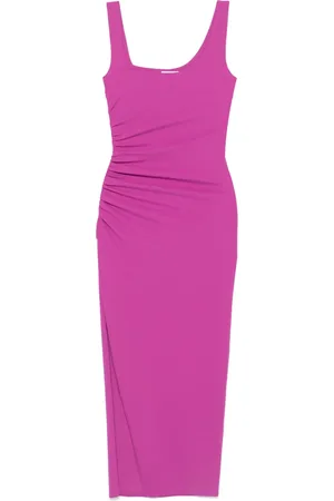 Patrizia Pepe Ruched-detail midi dress