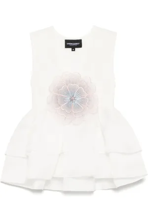 Cynthia Rowley Organza flower top