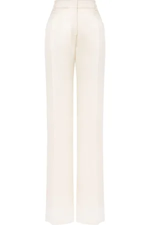 Alberta Ferretti Satin tailored trousers