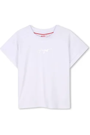 HUGO BOSS Logo-stamp organic cotton t-shirt