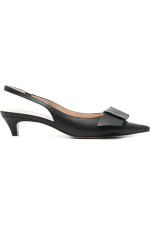 Twin-Set 40mm bow-detail slingback pumps