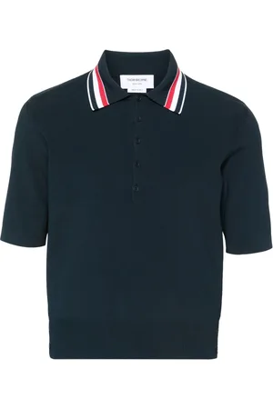 Thom Browne RWB-stripe polo shirt