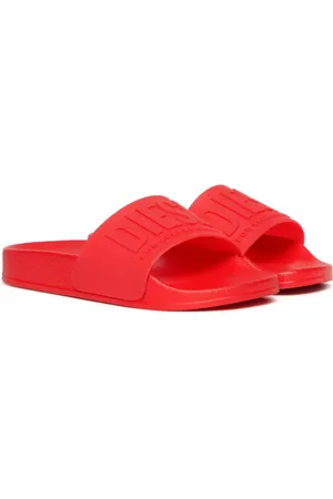 Diesel Logo-embossed slides