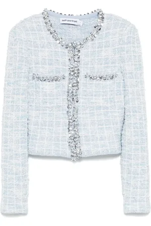 Self-Portrait Checked cardigan