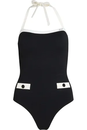 Karl Lagerfeld Contrasting-trim swimsuit