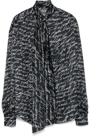 Balmain Love Letter-print blouse