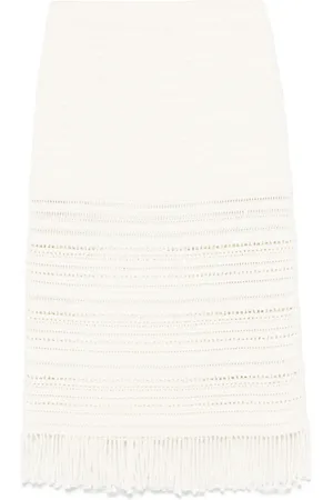 ERIC BOMPARD Fringed midi skirt
