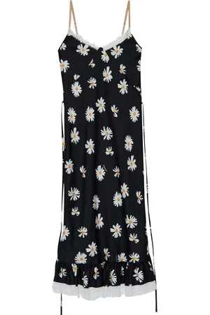 Moschino Daisy-print midi dress