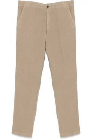 corneliani Linen tapered-leg trousers