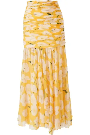 Carolina Herrera Floral-print chiffon midi skirt