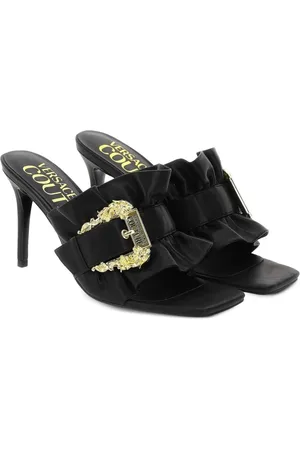 VERSACE Ruffled-detail sandals