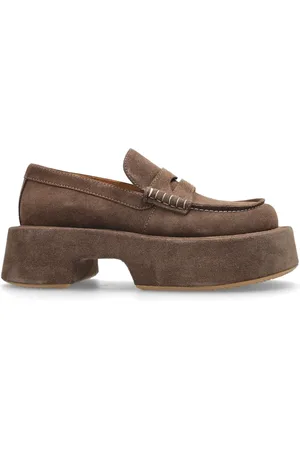 J.W.Anderson 50mm leather platform loafers