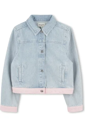 Sonia Rykiel Enfant Crystal-embellished denim jacket