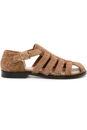 Loewe Campo suede caged sandals