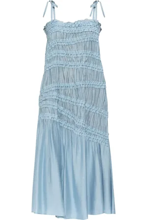 Tory Burch Shirred midi dress