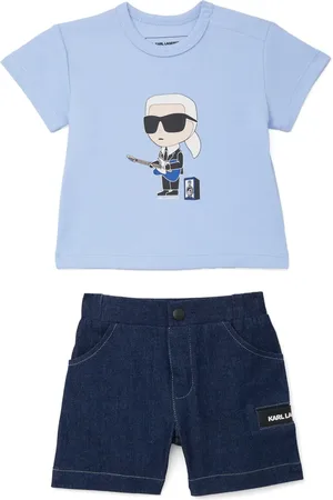 Karl Lagerfeld Logo-print shorts set