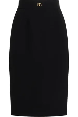 Dolce & Gabbana Logo-plaque pencil skirt