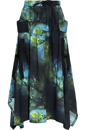 Y-3 Printed maxi skirt