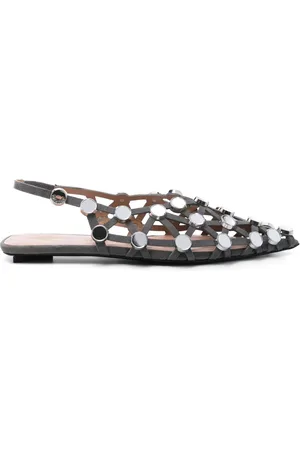 The Attico Grid ballet flats