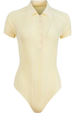 FLEUR DU MAL Ribbed bodysuit