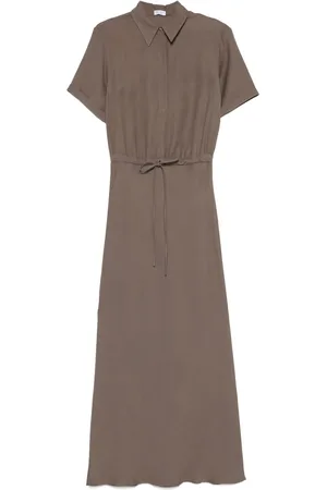 Brunello Cucinelli Twill maxi dress