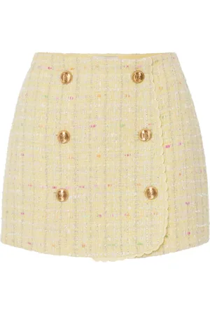Elisabetta Franchi Lurex boucl?? mini skirt